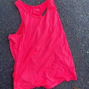 Pink workout tank top